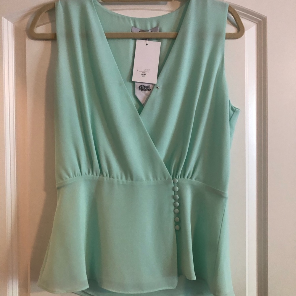 Teal V-Neck Top - Size S